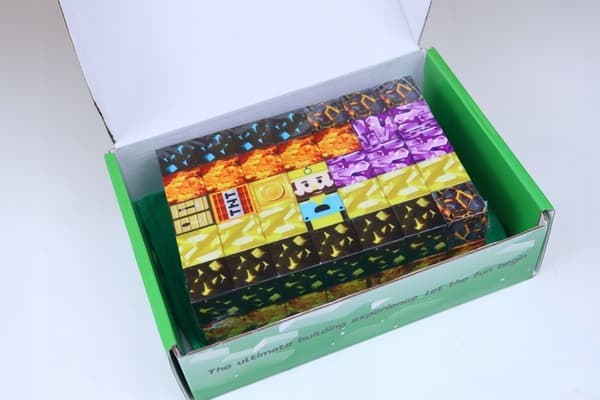 MAGNETISKE KLODSER MINECRAFT TERNINGER 100 KLODSER ARRANGEMENT CUBBT