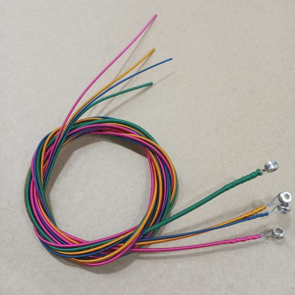 Bassträngar, 4-strängade bassträngar Elektriska bassträngar Kvalitet 0,44 mm-1,00 mm Färgglada huvud Elektriska bassträngar