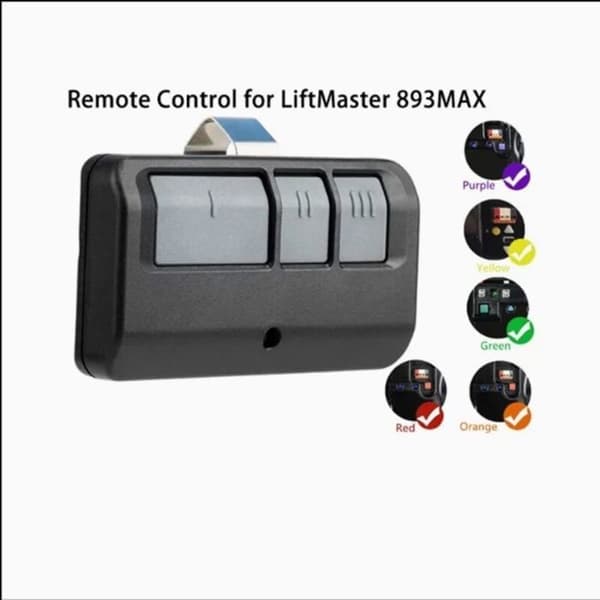 Garagedøråpnerfjernkontroll - For Chamberlain/LiftMaster 893MAX og Sears Craftsman 890MAX