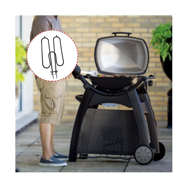 70127 Bbq Grill Värmeelement För Q240 Q2400 Grillar, 55020001 Grillar Reservdel 120v 1500w