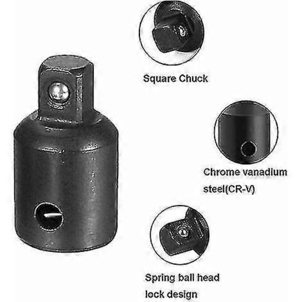 4 stk. Ratsjet Adapter Cr-v Impact Sokkel Nøgle 1/4\" 3/8\" 1/2\" Konverter Drev Reducer Luft Impact Nøgle Værktøjer