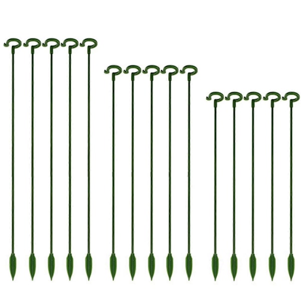Kasvitukikeppi Lasikuitu Puutarha Yksittäisen Varren Tukirengas Kasville Kukalle 20pcs 27cm