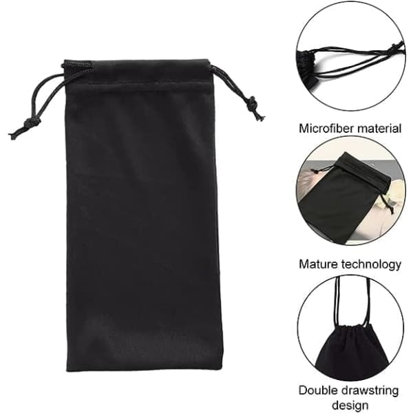 7-pack mjuka fodral, solglasögonfodral, glasögonfodral, dragsko