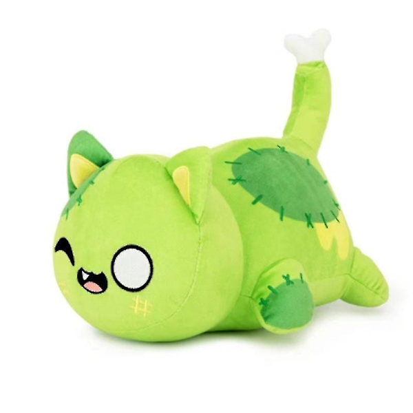 Aphmau Meows Katt Plyschleksak - Mjuk Meemeow Fylld Donut Katt, Kawaii Pommes Frites Och Cheeseburger Mat Plyschdocka - Perfekt Julklapp 20cm Devil Cat