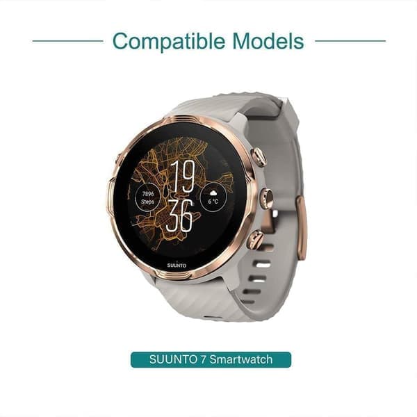 Magnetisk USB-oplader til Suunto 7 Smartwatch