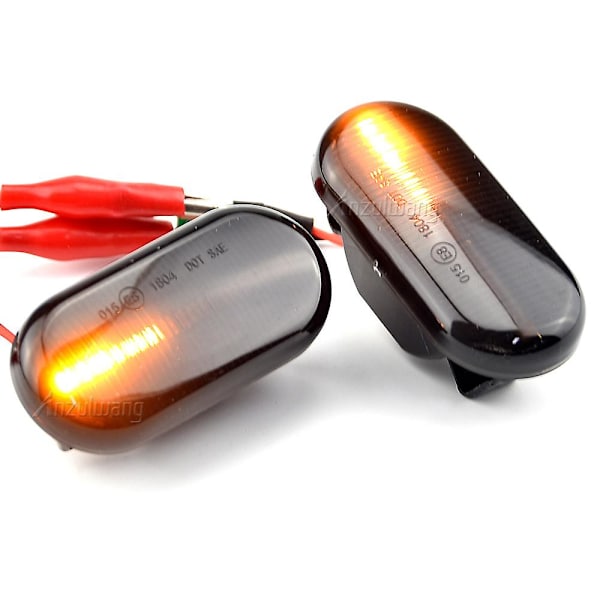 2 stk LED Amber Side Marker Lys Blinklys Lampe For Nissan Tiida C11 Note E11 Ne11 Micra K12 Np300 Navara D40 Qashqai J10