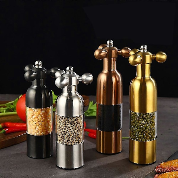 Svartpepparkvarn Saltpepparkvarn Kryddkvarn Kök Kreativa Prylar Peppar- och Saltkvarn Pink gold 17.5cm