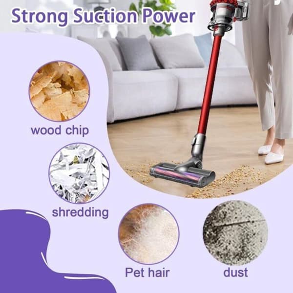 Harjaspää Dyson V6 DC58 DC59 DC62 DC72 D74 SV04 SV06 SV09 -imuriin, lisävarustetarra