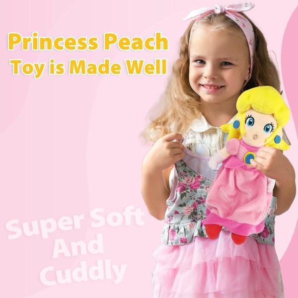 Princess Peach Plys Legetøj 11 Tommer Princess Peach Dukke Mario All Star Collection  Sød Gave Til Mario Fans Og Børn