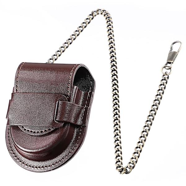 Vintage fickur fickur bältesväska svart fickur fickur hållare läder läder fickur fodral