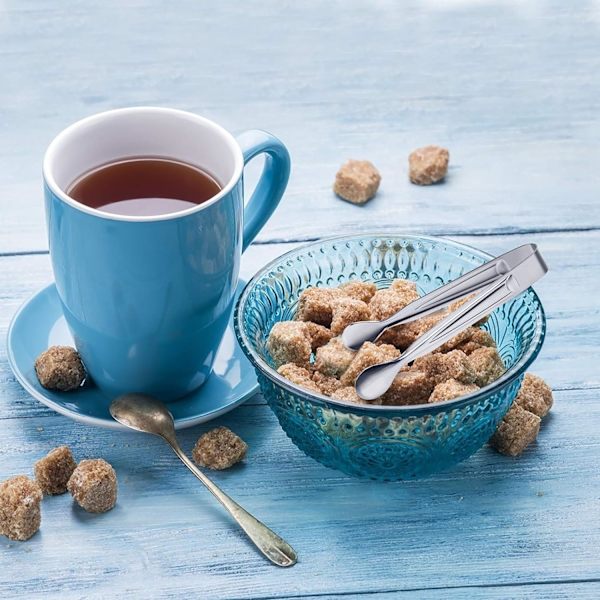10 Sukker Candy Candy Isbit Tong Mat Rustfritt Stål