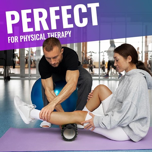 Foam Roller for Dypvevsmassasje (Svart)