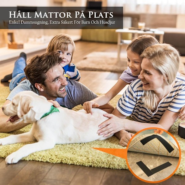 Velcro selvklæbende 25 meter ekstra stærk, (Sort, 20 mm x 25 m) 9-46 Gauge