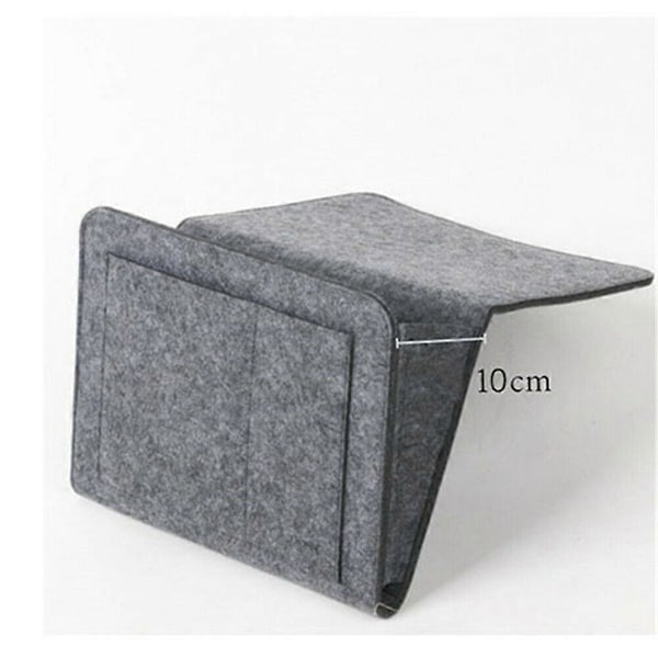 Filtsengelomme med lommer til sengekant, sofa, skrivebord, hængende organizer til telefoner og magasiner Dark Gray