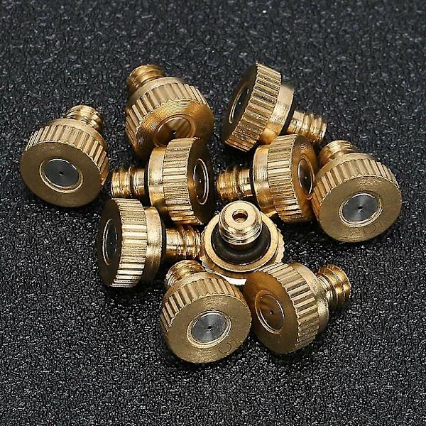 10 kpl messinkisumutussuutinta 0,5 mm vuototiivis atomizer-suutin jäähdytysjärjestelmä kasvihuoneelle