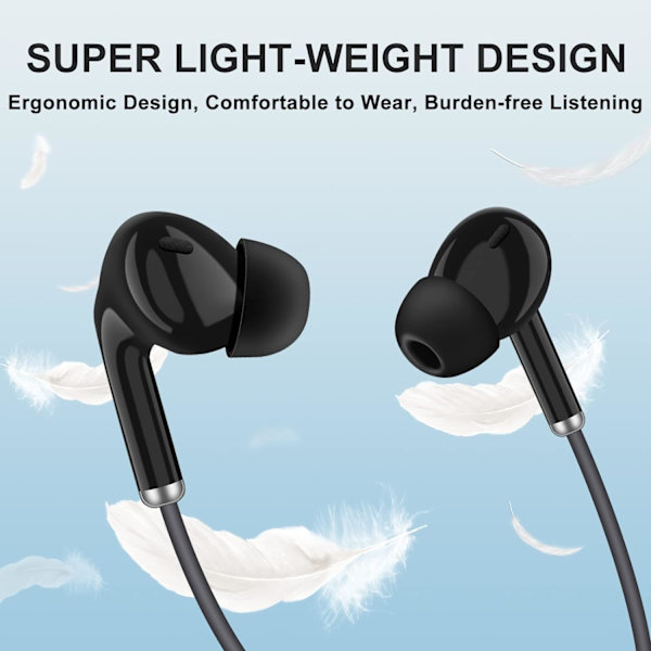 Trådlösa in-ear-hörlurar, Bluetooth 5.0 trådlösa hörlurar, vattentäta svett, 10 timmars speltid för arbete Sport.