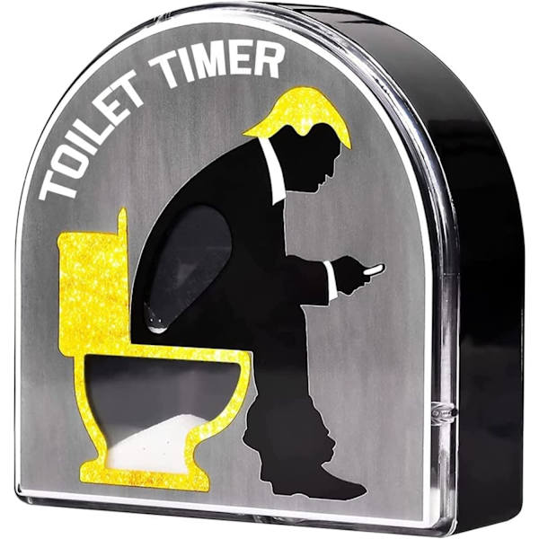 5 minutters toalett timeglass sandtimer, sandklokke med morsomme trykk for bad og toalett, timeglass med etablering av tidssyn, morsomme gaver