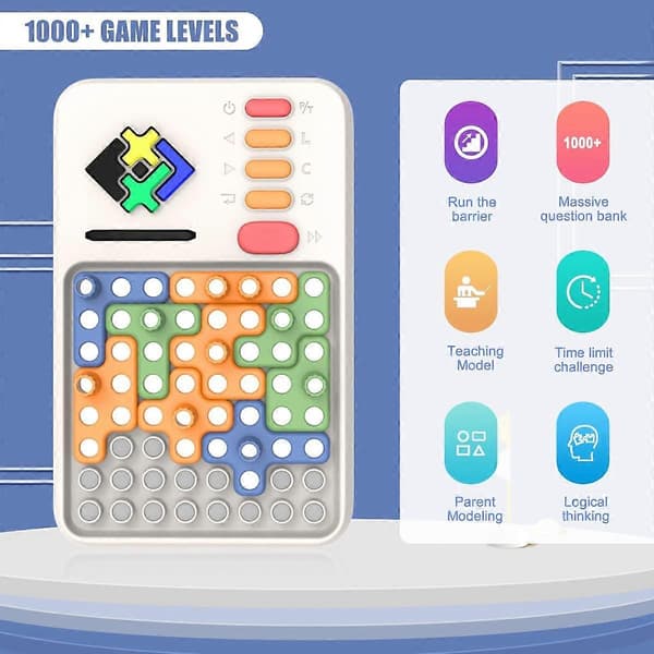 Super Blocks - Kuvioiden sovituspulmapeli yli 1000 haasteella, aivojumppa STEM-lelu