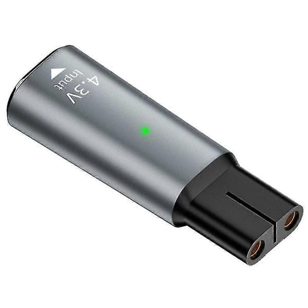 Til Philips shaver hårklipper Type-C til 4.3V aluminiumslegering opladeradapter - Sort Grey Style A