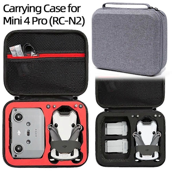 Liten väska för DJI MINI 4 Pro Fodral Kontroller Drönartillbehör Förvaring Fjärrkontroll Leksakstillbehör dark khaki