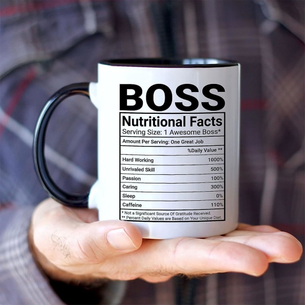 Boss Mugg Kontoret Födelsedagspresenter Till Boss Kvinnor Män Roliga arbetspresenter 1 Boss Kaffe Mugg Boss Lady Coola presenter till Bosses Boss Näringsfakta Bästa C