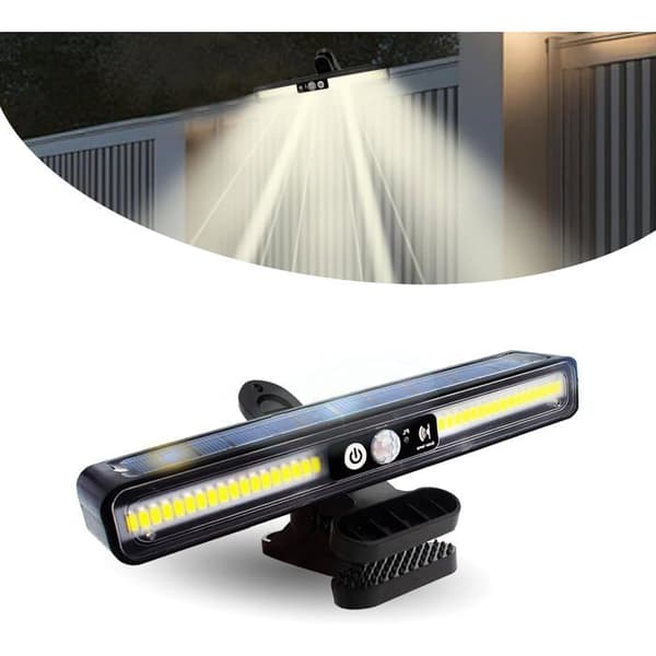Solar Lamper Udendørs Clip-on Bevægelsessensor 2 Montering 3 Tilstande 36 LED Væglampe Vandtæt til Have