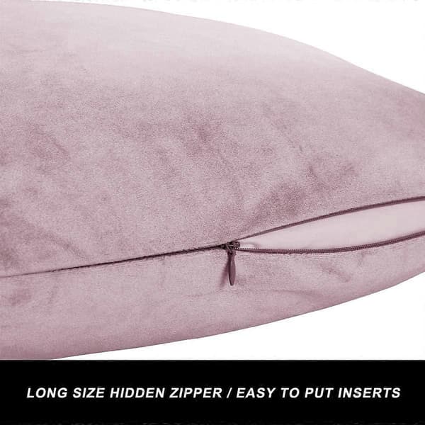 Sammet Kuddfodral 45 x 45 cm Dekorativa Prydnadskuddar för Soffa Sovrum Vardagsrum 2-pack Blush Pink 20x20 Inches