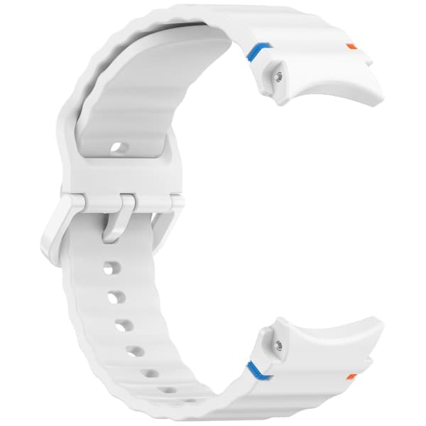 Silikonklokkerem til Samsung Watch 7 Hvit Hvit White
