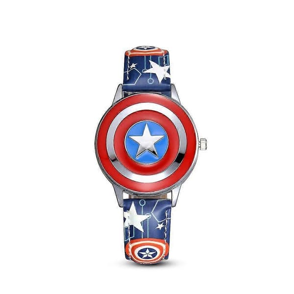 Marvel Avengers-tema Quartz Ur Børne Flip Case Ur Gave Captain America