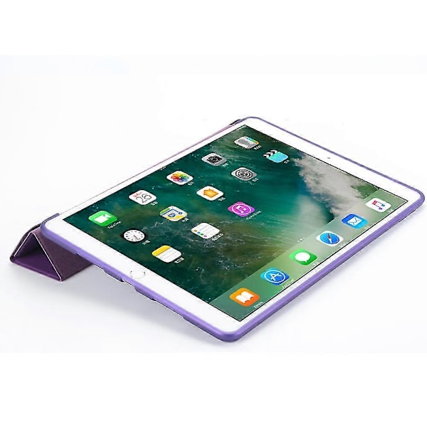 Origami Stativ Läder Smart Fodral för iPad Air 10.5 (2019) / Pro 10.5 tum (2017) Purple