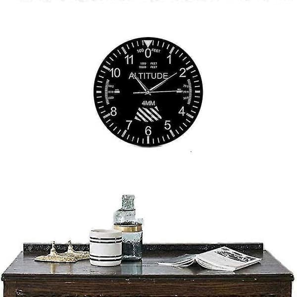 Höjdmätare Väggklocka Spårning Pilotplan Höjdmätning Modern Väggklocka Klassiskt Instrument