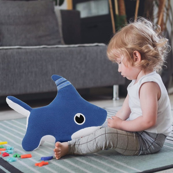 Baby Shark Hundeplysj, Shark Puppy Kosedyr, Shark Dog Toy Fylt Hai, 11'' (FMY)