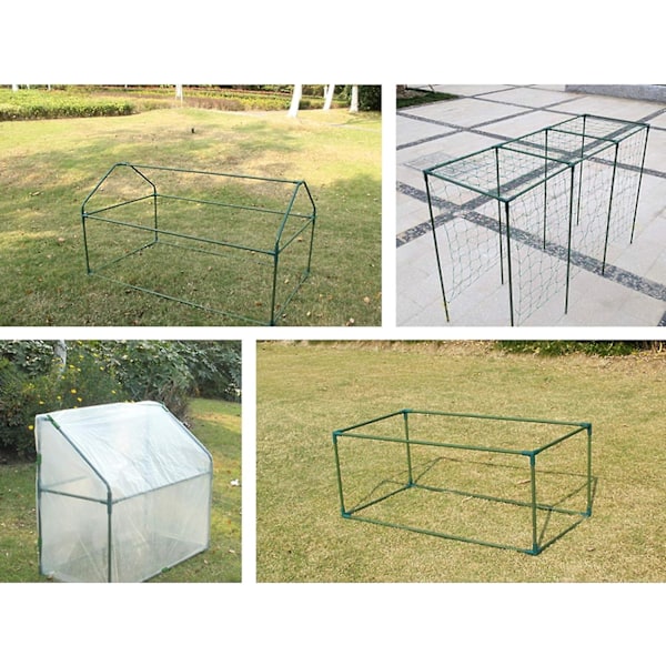 Drivhusrammeforbindelse, 12 stk Plastforbindelse Blomster Rattan Plastspenne