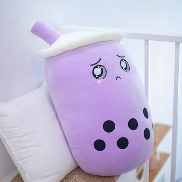Kupla Tee Plschtier Boba Pehmolelu Plsch-nuket Kupla Tee Hali Kissen, Cartoon Plsch Nuket-violetti-35cm