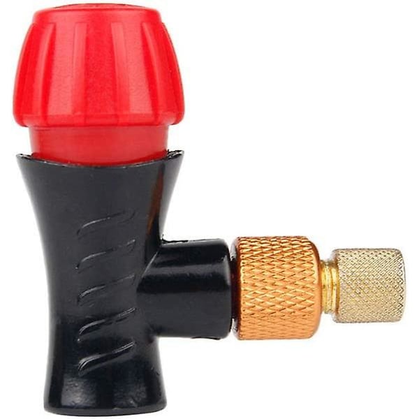 Sykkeldekk-inflatoradapter CO2-patroner Sykkelpumpeventil-adapterhode Kompatibel for landeveissykler (1 stk)