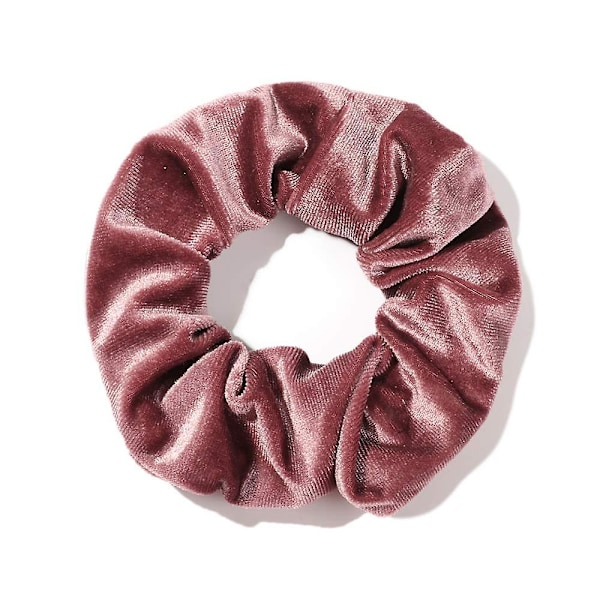 Store tyktarm hårbånd fløjl hårbånd reb damer hovedbeklædning lomme skjult elastikbånd hår tilbehør elastik hårbånd (dyb pink)