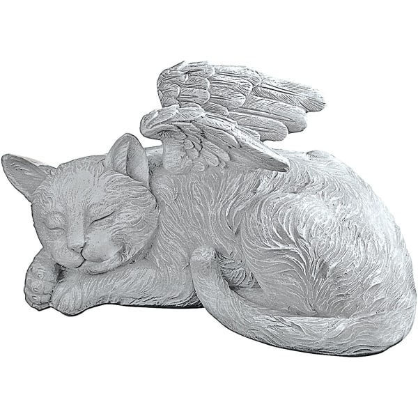 Cat Angel Pet Memorial Grave Marker Tribute Statue Cat Statue