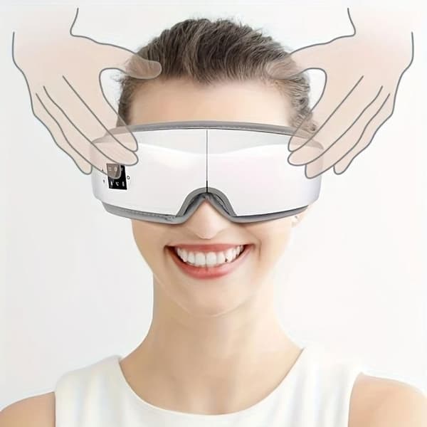 Smart 4D Ögonmassager med Värme, Vibration & Musik – Skönhetsspa-enhet