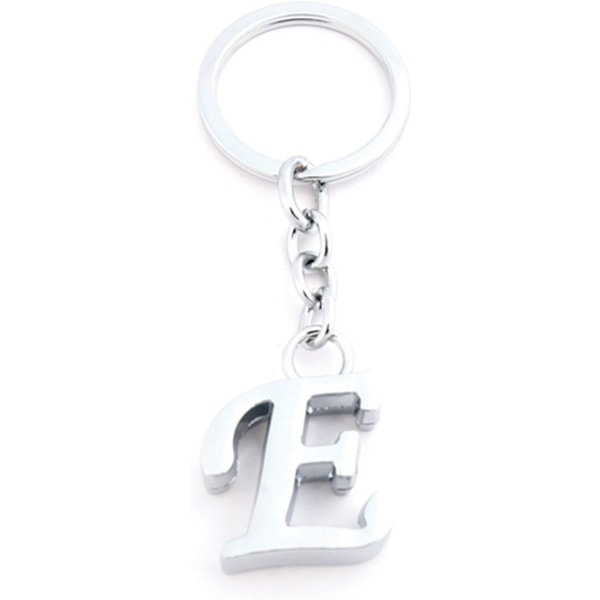 Letter Simple Alphabet Charm Nyckelring, Nyckelring, Bag Charm (E)