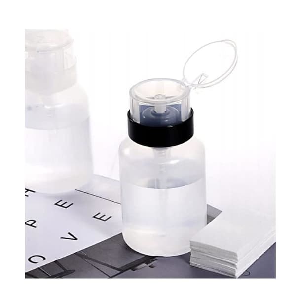 2-delt pumpedispenser sett - Pumpeflaske for væsker - Neglelakkfjerner, manikyrfjerner - 200ml