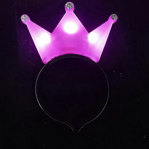 10 stk. Lysende Hodebånd LED Krone Tiara Hårbånd Lys Hårbøyle Festgave Cosplay Bursdag Bryllup Kostyme Halloween Juledekorasjon A