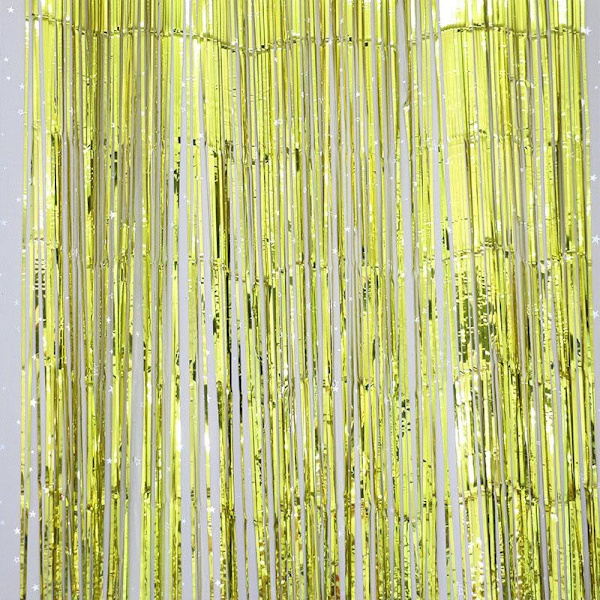 Glittergardin, dørgardin - 2m*1m - Gold