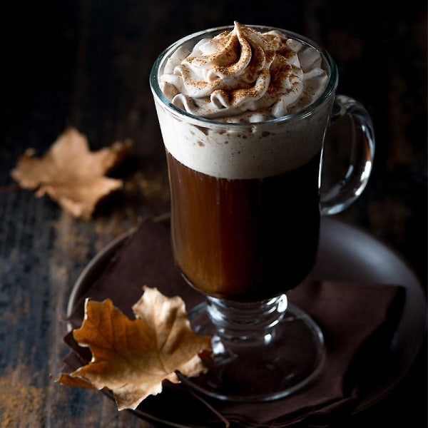 Lämmönkestävät kirkkaat lasikahvikupit kahvalla – eristetty cappuccino, tee, latte, juomalasit (a1021-80)