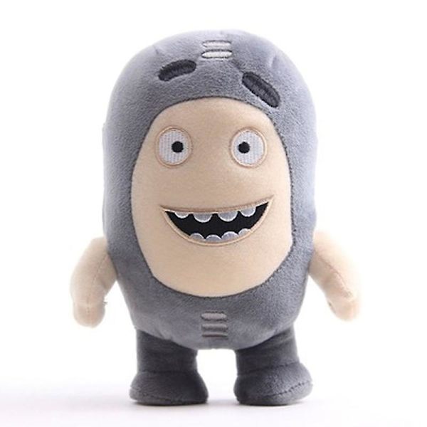 Cartoon Oddbods Anime Plyschleksak Skatt av Soldater Monster Mjuk Fylld Leksak Fuse Bubbles Zeke Jeff Dock för Barn Present Gray 24cm