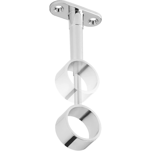 2 stk garderobestang sentral støtte for runde garderobestenger 25 mm garderobestang holder garderobestang holder