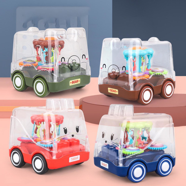4 Mini Slide Car Toy Pull & Push Go Active Toy Forældre-barn interaktionslegetøj
