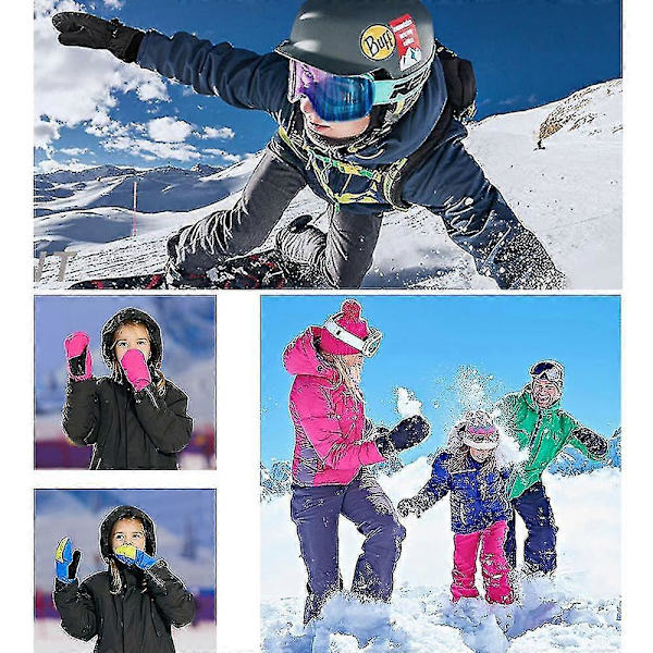 Ski Sne Handsker Til Mænd Kvinder, Isolerede Touchscreen Snescooter Vinterhandsker -Sy Shape1 M
