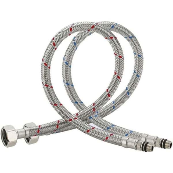 Flexibla krananslutningar - LUSKYKA® - Set om 2 - 600 mm längd - 304 rostfritt stål