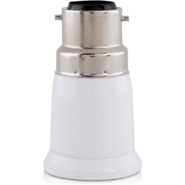 Fatningsadapter - AIMOONSA - B22→E27 (pakke med 4) - B22 til E27 konverter - LED/halogen kompatibel - Nem installation