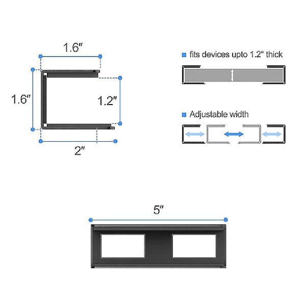 Under Table Laptop Holder Notebook Storage Bracket Stand Mount Desktop Organizer For Home Office St